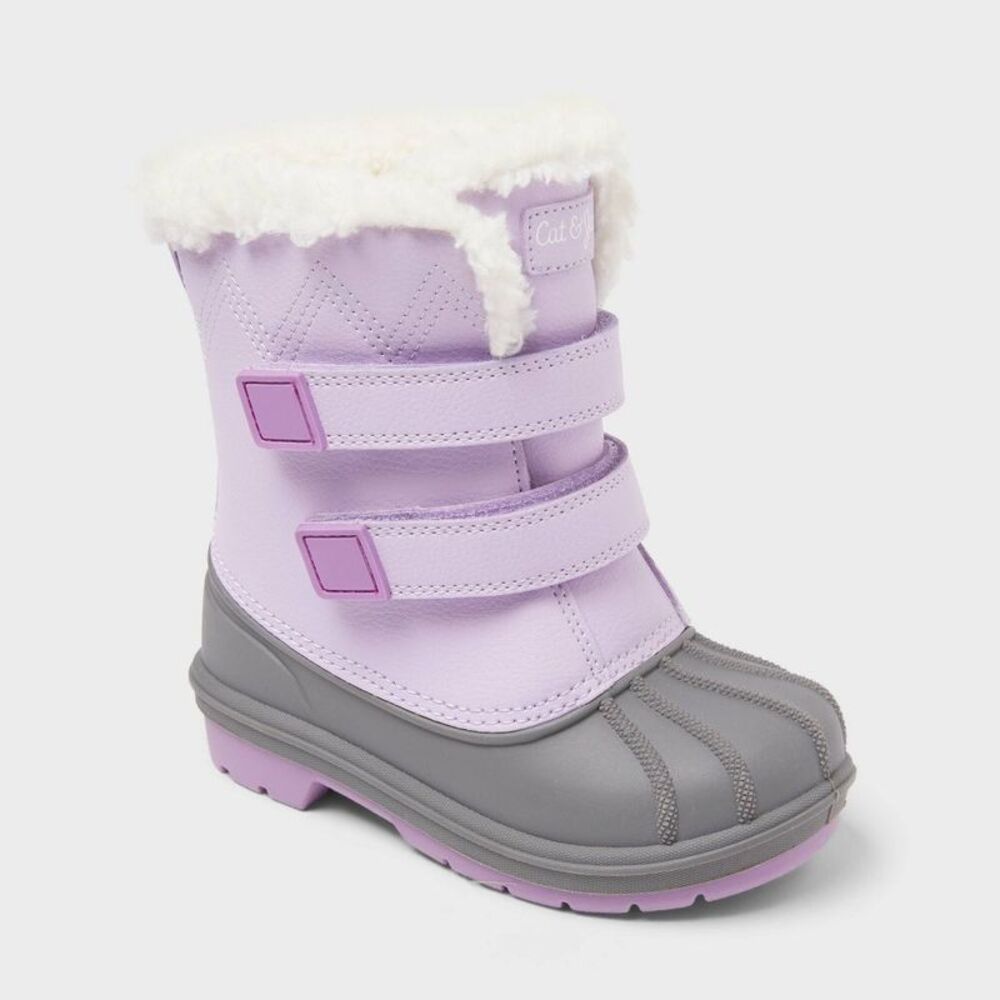 Toddler Denver Winter Boots - Cat & Jack Purple 6T